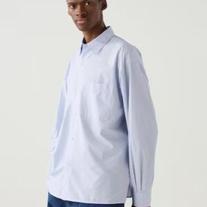 Áo Sơ Mi Vải Broadcloth Dáng Rộng